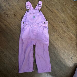 Toddler pink Carhartt Overalls 24 months